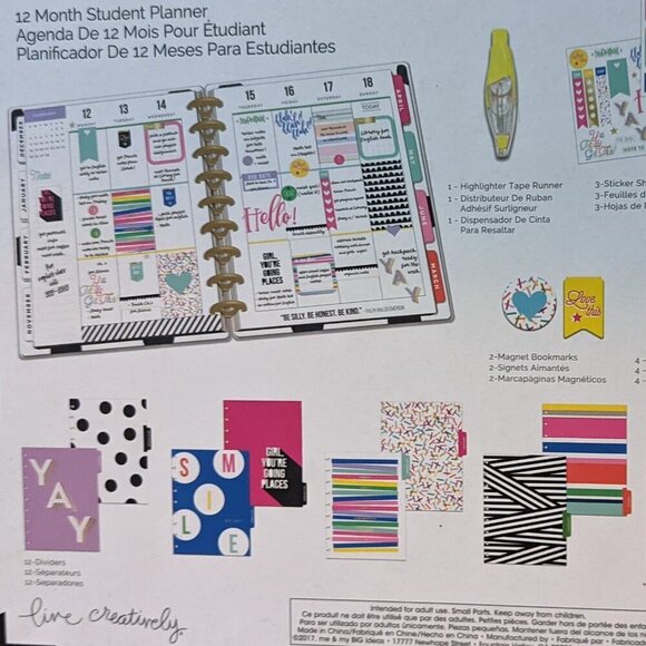 NWT Back to School Happy Planner Wonderful Classic Student Box Kit 2017 Outdated - Picture 7 of 10